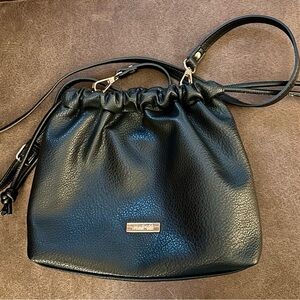 Mali + Lili Black Textured Bag
